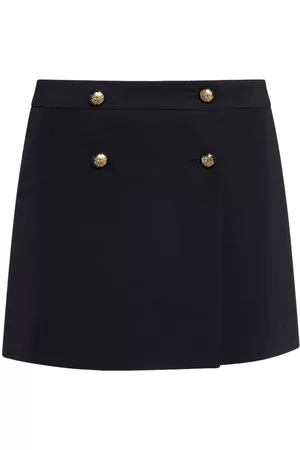 Alexander McQueen Kvinder Mininederdele - Draped Wool Blend Mini Skirt