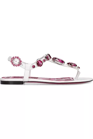 Dolce & Gabbana Kvinder Sandaler - 10mm Patent Leather Thong Sandals