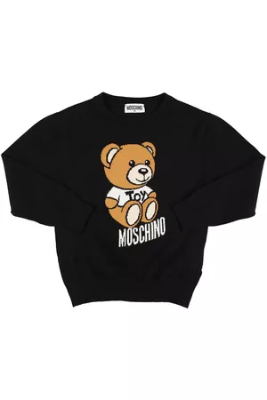 Moschino Drenge Strik - Intarsia Toy Cotton Knit Sweater