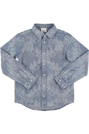 Burberry Logo Printed Cotton Shirt