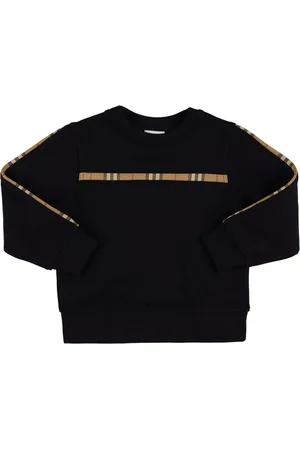 Burberry Check Print Cotton Sweatshirt