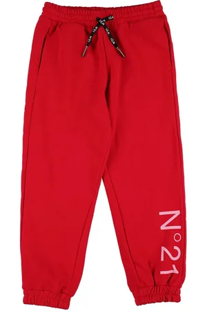 Nº21 Logo Print Cotton Jersey Sweatpants