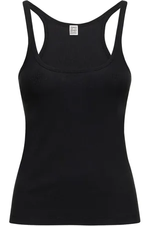 Totême Scoop Neck Ribbed Tank Top