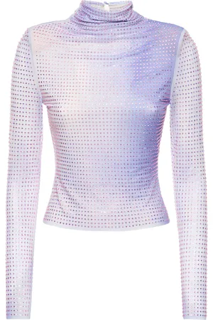 Self-Portrait Embellished Tech Top