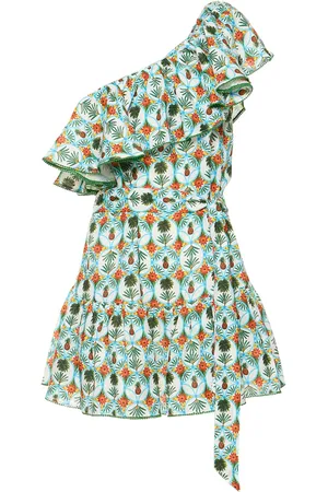 Borgo De Nor Pietra Ruffled Linen Mini Dress