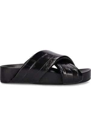 Jil Sander 40mm Eel Wedges Sandals