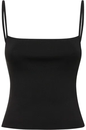 MATTEAU Square Neck Viscose Blend Knit Top