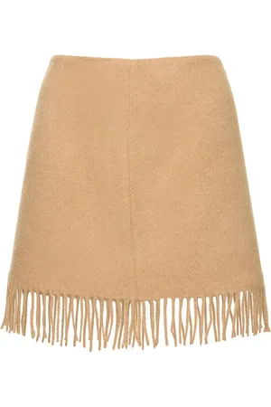 THE GARMENT Bruxelles Fringed Wool Mini Skirt