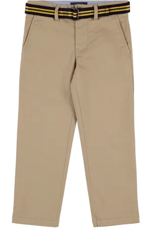 Ralph Lauren Stretch Cotton Twill Chino Pants W/ Belt