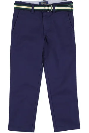 Ralph Lauren Stretch Cotton Twill Chino Pants W/ Belt