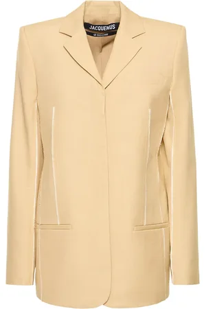 Jacquemus La Veste Caraco Crepe Jacket W/ Belt
