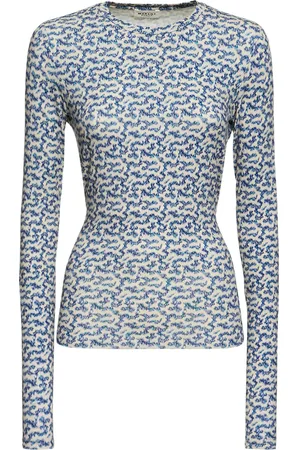 Marant Etoile Leonio Printed Stretch Viscose Top