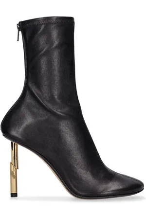 Lanvin 95mm Sequence Stretch Leather Boots