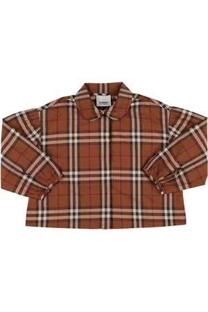 Burberry Check Print Cotton Poplin Shirt