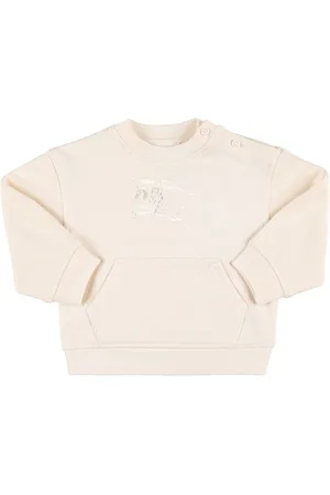 Burberry Logo Embroidered Cotton Sweatshirt