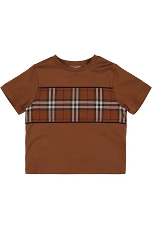 Burberry Check Print Cotton Jersey T-shirt