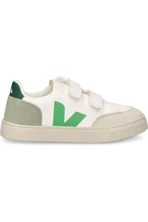 Veja V-12 Chrome-free Leather Strap Sneakers