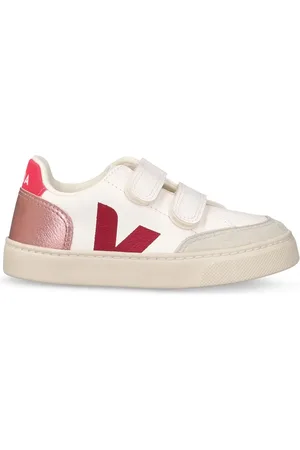Veja V-12 Chrome-free Leather Strap Sneakers