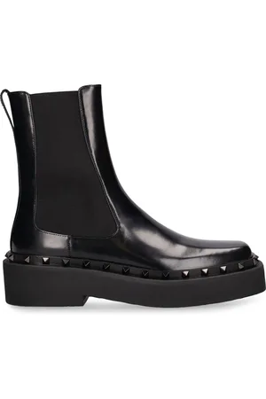 VALENTINO GARAVANI 50mm Rockstud M-way Leather Ankle Boots