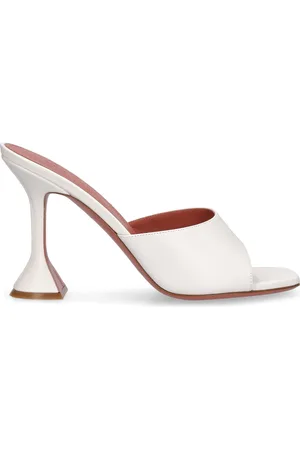 Amina Muaddi 95mm Lupita Leather Mules