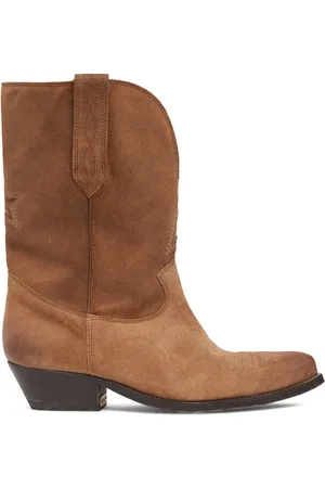 Golden Goose 45mm Wish Star Suede Ankle Boots