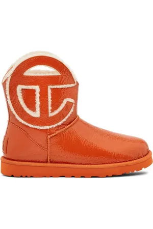 UGG 10mm Telfar Mini Crinkled Patent Boots
