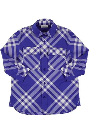 Burberry Check Print Cotton Poplin Shirt