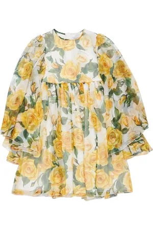 Dolce & Gabbana Flower Printed Silk Dress