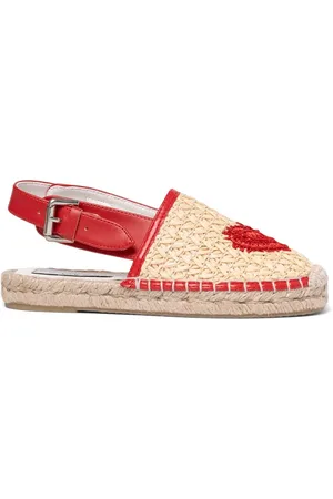 Stella McCartney Raffia Espadrilles W/lace