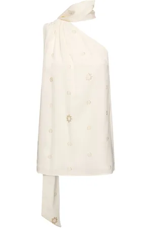 Stella McCartney Embellished Asymmetric Sleeveless Top