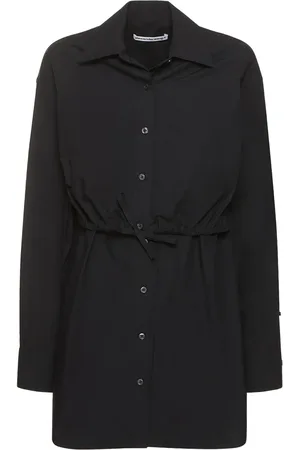 Alexander Wang Double Layered Self-tie Shirt Mini Dress