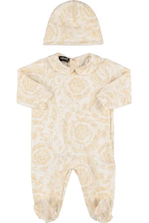 VERSACE Cotton Jersey Romper & Hat