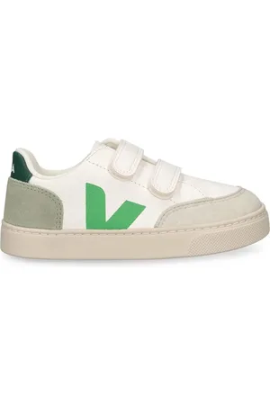 Veja V-12 Chrome-free Leather Strap Sneakers