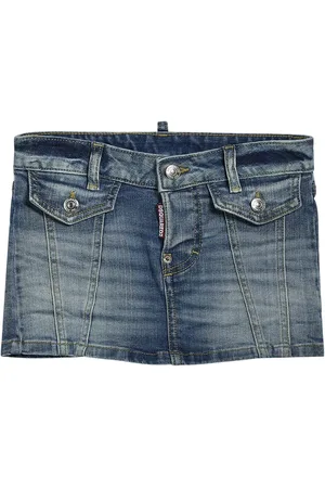 Dsquared2 Stretch Cotton Mini Skirt