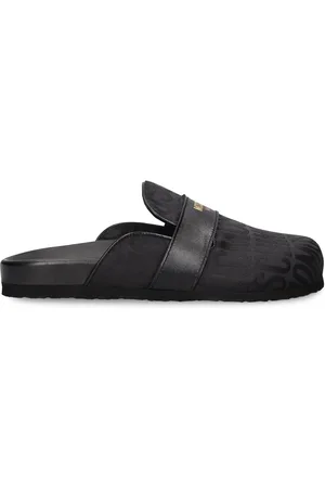 Moschino 30mm Logo Jacquard Mules