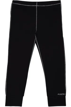 Marni Embroidered Logo Jersey Leggings
