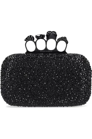 Alexander McQueen Skull Embellished Four Ring Clutch