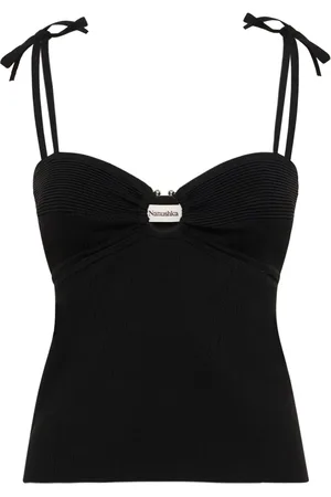 Nanushka Savera Viscose Blend Spaghetti Strap Top