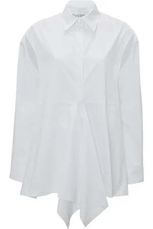 J.W.Anderson Cotton Poplin Peplum Drape Shirt