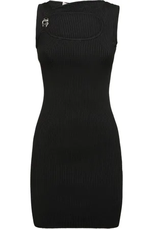 COPERNI Knitted Cut-out Viscose Mini Dress