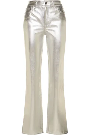 Staud Chisel Metallic Straight Pants