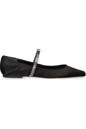 Tory Burch Crystal Satin Ballerina Flats