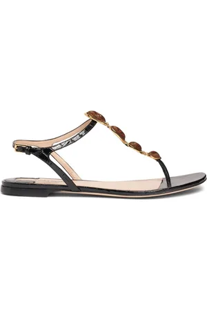 Tom Ford 5mm Titan Croc Embossed Leather Flats