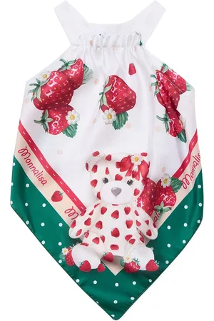 MONNALISA Printed Satin Top