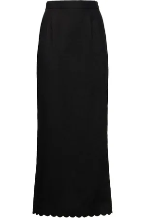 POSSE Zayla Linen Midi Pencil Skirt