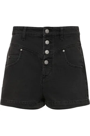 Marant Etoile Jovany High Waist Cotton Shorts