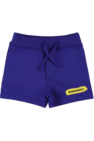 Dsquared2 Logo Print Cotton Sweat Shorts