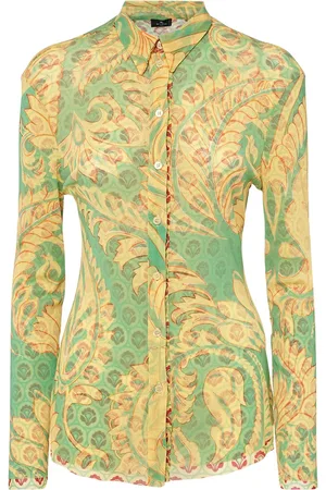 Etro Printed Viscose Satin Shirt