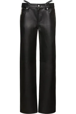 Alexander Wang Low Rise Leather Jeans