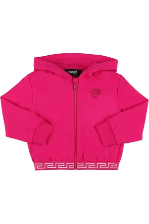 VERSACE Embroidered Cotton Blend Sweatshirt